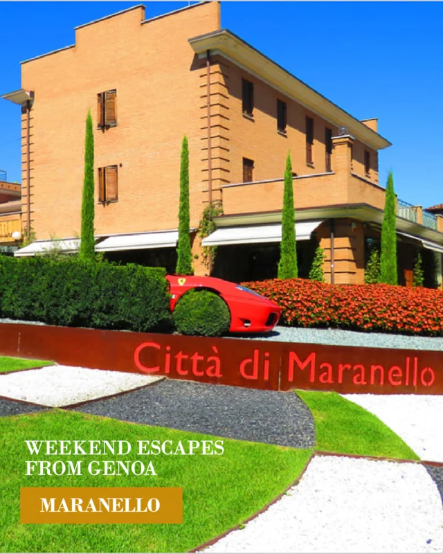Just a 2-hour drive from Genoa, Maranello is a haven for automotive enthusiasts and home to the legendary Ferrari. ⁠
⁠
Dive into the heart of Italian motorsport by visiting the Ferrari Museum, where you can explore the brand's prestigious history and see iconic models up close. Experience the thrill of a simulated F1 race, or even take a test drive in a Ferrari to truly feel the power and craftsmanship of these famed vehicles. ⁠
⁠
Beyond cars, enjoy authentic Italian cuisine at local trattorias, and sip on regional wines. Maranello also offers serene walks in the nearby countryside, making it a compelling day-trip destination from Genoa for both speed lovers and those looking to enjoy the slower side of Italian life.⁠
⁠
#genova #genoa #italy #genoasuperyachthub #genovawaterfrontmarina #rivieraitaliana #yachts #italiancoastline #yachtcrew #weareamico #yachtcrewlife #portsofgenoa #genoamarina #marina #marinalife #YachtCrewTraining #maranello #ferrari #ferrarimuseum⁠