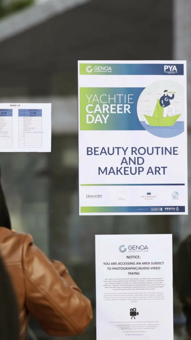 Yachtie Career Day 2025 went beyond recruitment this year, going deep into the interior department! 🛥️✨⁠
⁠
We explored more than just careers, diving into gourmet cooking, makeup artistry, barista skills, floral design, and yoga.⁠
⁠
Thanks to everyone who joined and made it a day to remember! ⁠
⁠
⁠
#genova #genoa #italy #genoasuperyachthub #genovawaterfrontmarina #rivieraitaliana #yachts #italiancoastline #yachtcrew #weareamico #yachtcrewlife #portsofgenoa #genoamarina #marina #marinalife #YachtCrewTraining #yachtiecareerday #yachtingcommunity ⁠