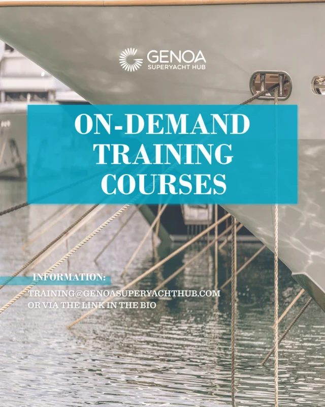 Did you know that @genoasuperyachtub offers on-demand courses? ⁠
⁠
They are tailored to superyacht crews, designed to meet specific training needs and schedules. These customizable courses cover a wide range of essential skills, from hospitality and management to safety and cybersecurity, ensuring crew members are equipped with the expertise required for their roles. The flexible nature of these programs allows crews to arrange sessions that align with their availability, enhancing both their professional development and the overall quality of service on board. ⁠
⁠
For more details, visit the link in the bio! ⁠
⁠
#genovawaterfrontmarina #yachtmarina #yachtberth #yachts #yachting #yachtlife #yachtcrew #yachtwork #superyachtcrew #crewlife #yachtstew #yachtstewardess #belowdeckmediterranean #deckhand #belowdeck #yachtcrewlife #genoasuperyachthub ⁠